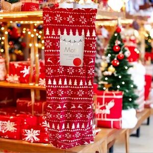 Christmas Throw Blanket 50”X70” NWT Red and White